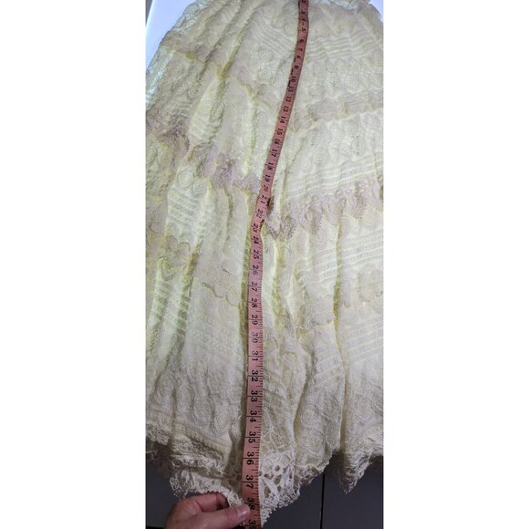 Lulus Maxi Dress Womens Beige Coveted Curated Colleted Size M Wedding - Picture 9 of 11